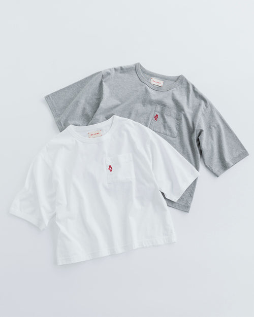 MEYAME COTTON KNIT TEE SKY
