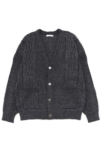 YASHIKI  Sekkei mohair Cardigan（雪景） BLACK