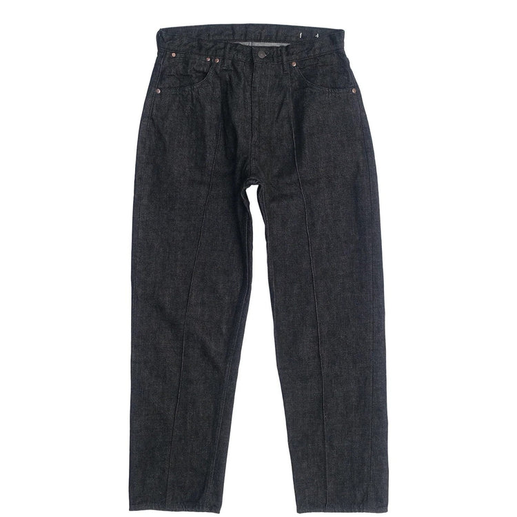 Riprap / TWISTED CREASE JEANS RELAXED-FIT BLACK