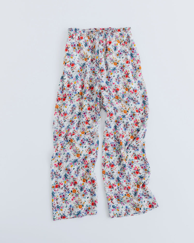 MEYAME  COZY PANTS (FLOWER) MEY-2319 WHITE