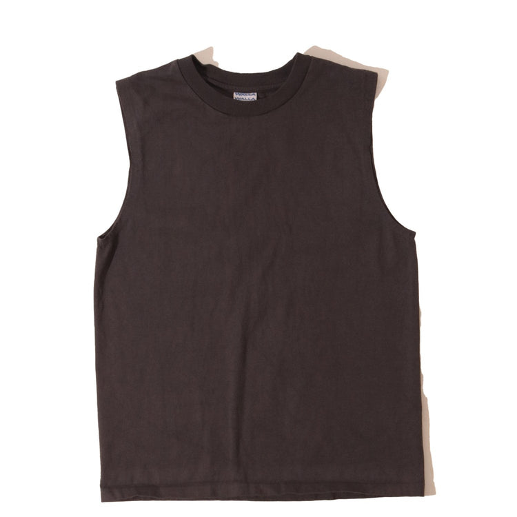 WALLA WALLA SPORT/　9oz TUBE SLEEVELESS TEE USED BLACK
