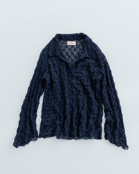 MEYAME  LACE SKIPPER BLOUSE　MEY-2418 NAVY