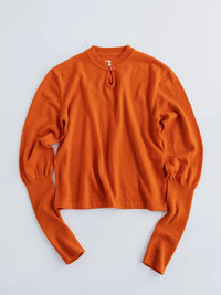 MEYAME TEAR SHAPE KNIT ORANGE