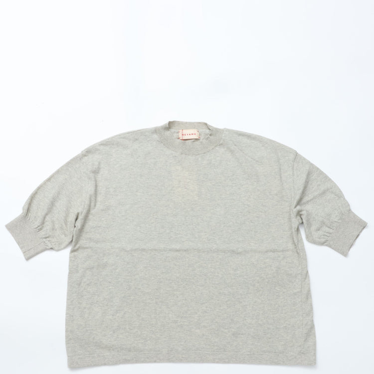 MEYAME  COTTON KNIT TEE HEATHER GREY