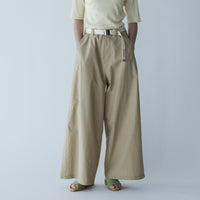 MEYAME / SIDE LINE WIDE PANTS (CHINO) BEIGE