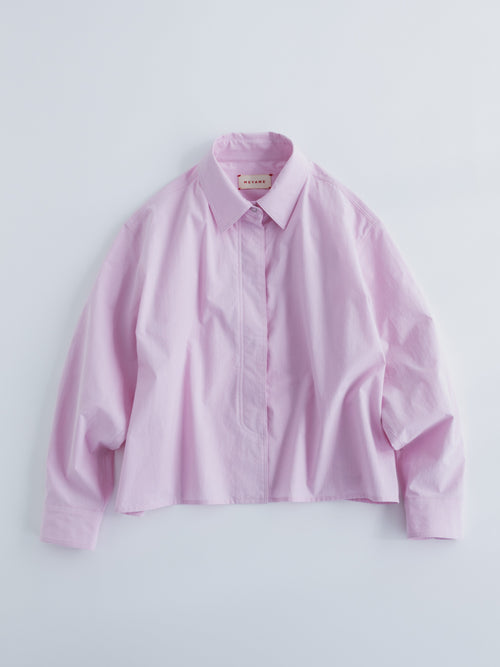 MEYAME FLY FRONT SHORT SHIRTS PINK