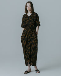 MEYAME　PRINT SUMMER DRESS MEY-2420 BLACK