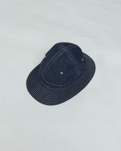 WAREHOUSE & CO. Lot 5200 DENIM ARMY HAT 4PANEL Indigo Denim