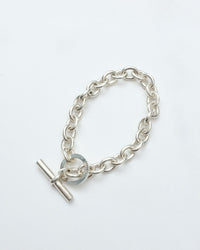 intch.  Ellipse Starring Silver Chain Bracelet
