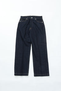 HATSKI  Buckle Denim Trousers Washi Denim Black DENIM05-W
