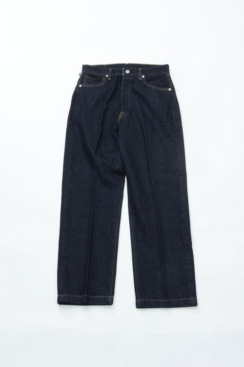 HATSKI  Buckle Denim Trousers Washi Denim Black DENIM05-W