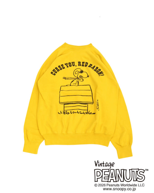 WAREHOUSE & CO.　Lot YP226W-1 PEANUTS SWEAT FLYING ACE YELLOW