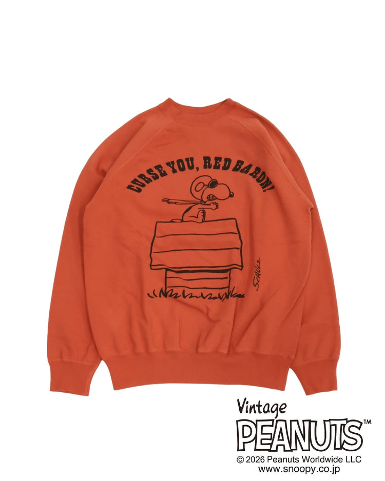 WAREHOUSE & CO.　Lot YP226W-1 PEANUTS SWEAT FLYING ACE RED