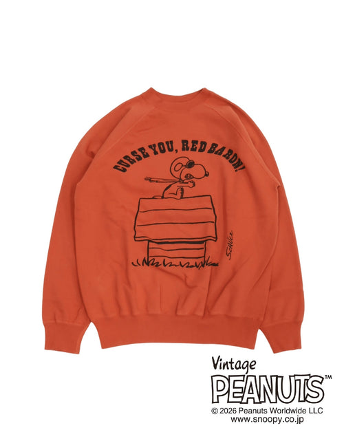WAREHOUSE & CO.　Lot YP226W-1 PEANUTS SWEAT FLYING ACE RED