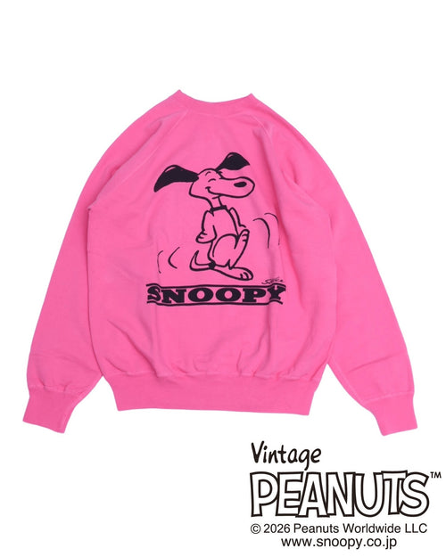 WAREHOUSE & CO. Lot YP226W-2 PEANUTS SWEAT DANCE PINK