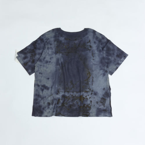 armi ar070147 SEED CYCLE × WhERE is FAKE × MISAKI USHIOZU CAPSULE COLLECTION RUST DYED (heavy) SIDE-SLIT SHORT SLEEVE TEE