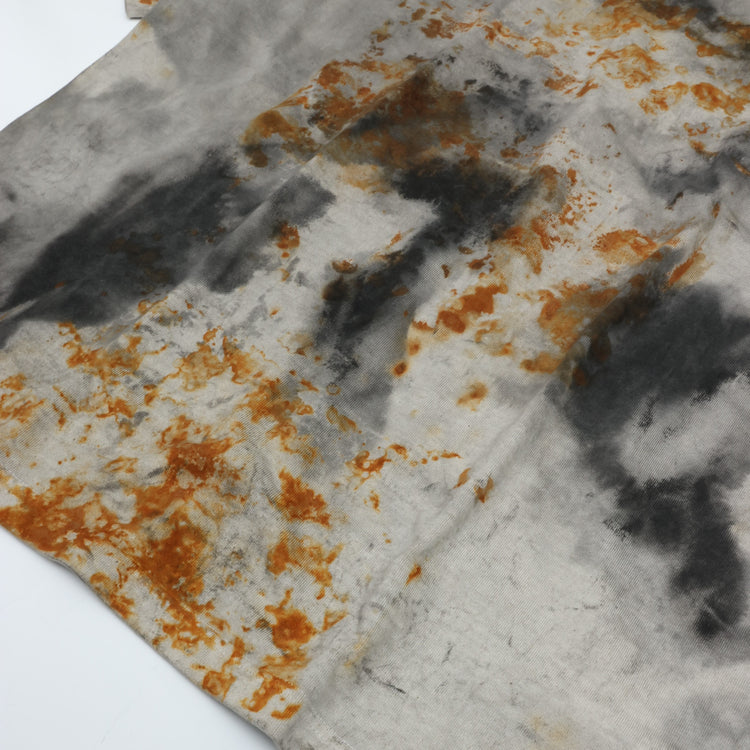 armi ar070145 SEED CYCLE × WhERE is FAKE × MISAKI USHIOZU CAPSULE COLLECTION RUST DYED FLAT-SEAM TEE