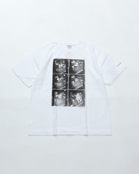 WALLA WALLA SPORT  PRINTABLE TUBE TEE / CHARLES PETERSON  "DRUM CRUSH" WHITE