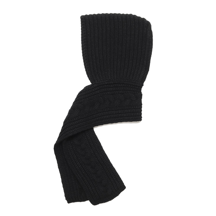 YASHIKI    Kanya Hooded Scarf（寒夜）YSK-26AW-AC01 BLACK