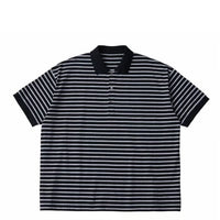 PORTER CLASSIC / H/W BEATNIK BORDER POLO SHIRT BLACK