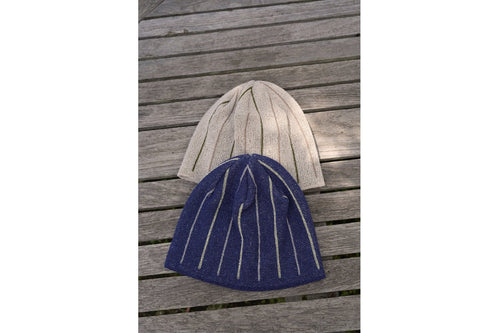 NOROLL  TWOFACE WASHI BEANIE BLUE