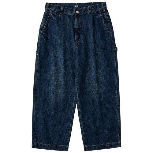 PORTER CLASSIC STEINBECK DENIM PAINTER PANTS -NAVY-