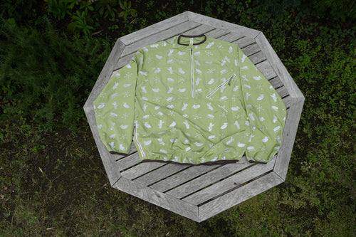 NOROLL SIGN REFLECTION PULLOVER LIME GREEN
