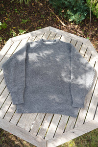 NOROLL  SIMPLE CREW NECK KNIT GREY