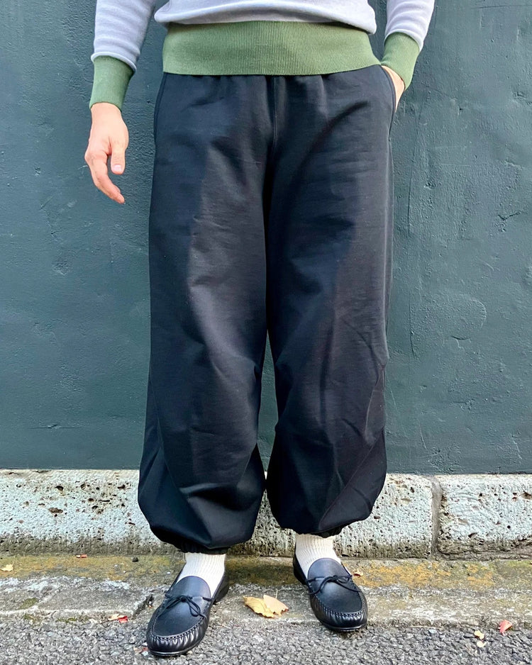 HAVERSACK / ハイゲージ裏毛　トラックパンツ 05 BLACK