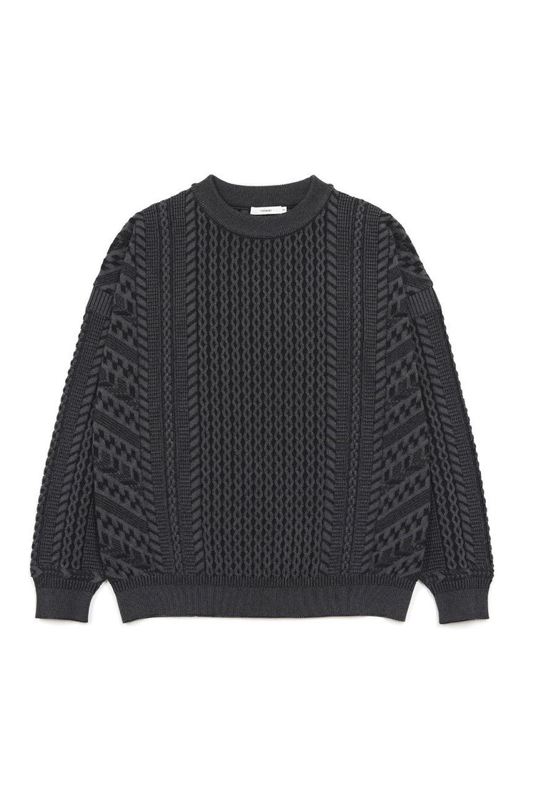 YASHIKI  YSK-25AW-KN03    Fubuki Knit BLACK