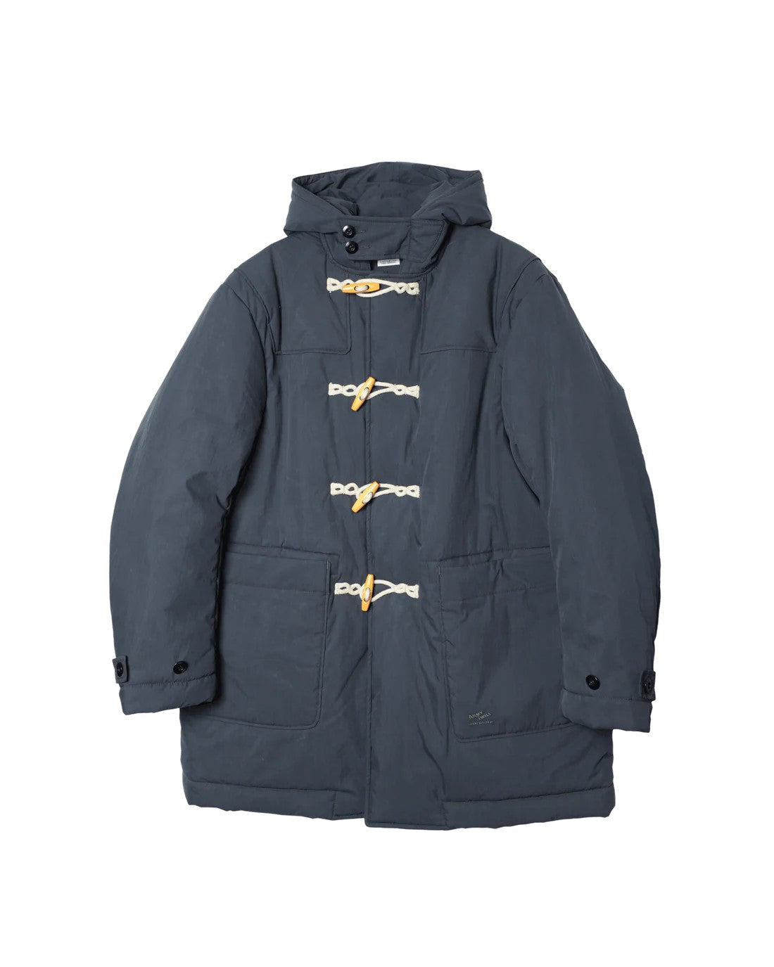 ARMY TWILL ネイビー ダッフルコート ARMY TWILL COTTON NYLON DUFFEL COAT NAVY – CASDAY / キャスデイ