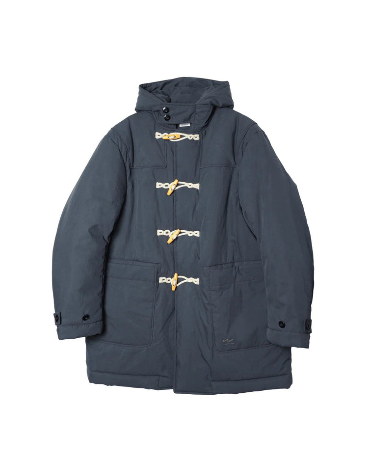ARMY TWILL COTTON NYLON DUFFEL COAT NAVY