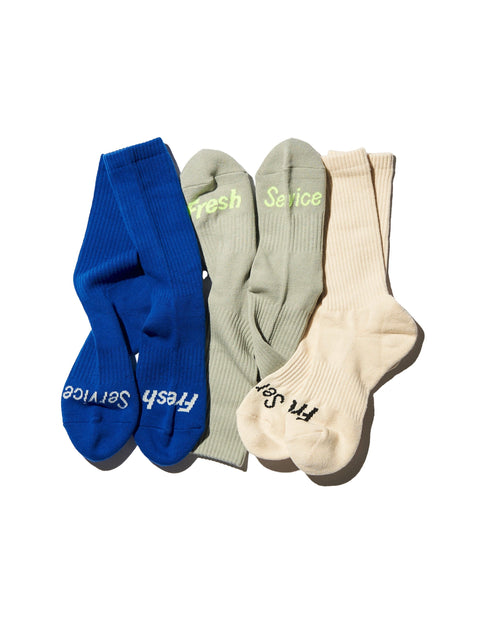FreshService / SIGNATURE 3-PACK SOCKS IV*GRY*BLU
