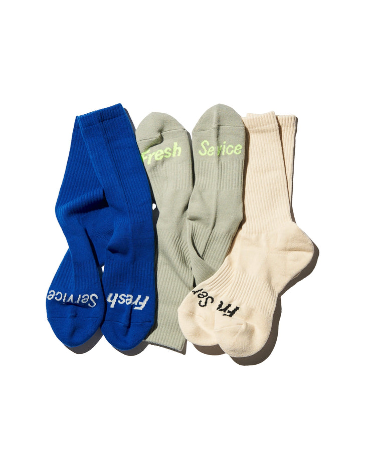 FreshService / SIGNATURE 3-PACK SOCKS IV*GRY*BLU