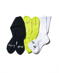 FreshService / SIGNATURE 3-PACK SOCKS WHT*YEL*NVY