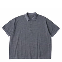 PORTER CLASSIC / H/W BEATNIK BORDER POLO SHIRT GRAY BLACK