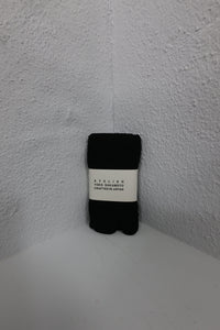 YOKO SAKAMOTO  COTTON TABI PILE SOCKS BLACK
