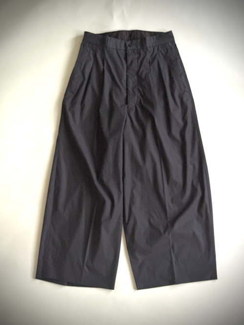 HAVERSACK   コットンシルクハイウエストワイドパンツ 862613 NAVY