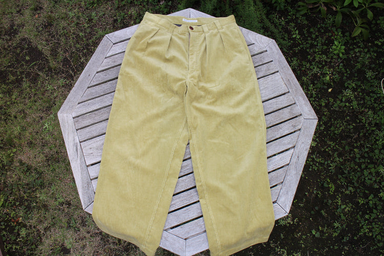 NOROLL THICKWALK CORDS PANTS LIME GREEN