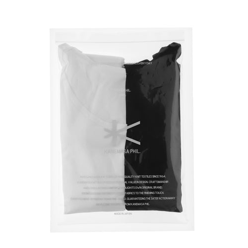 KANEMASA PHIL / 46G Cotton Thin Pack Tank WHITE*BLACK