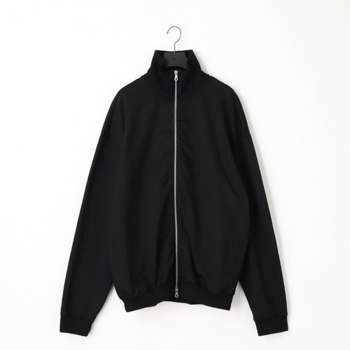 KANEMASA PHIL 28G Cupro Zip Sweat BLACK(Night Black)