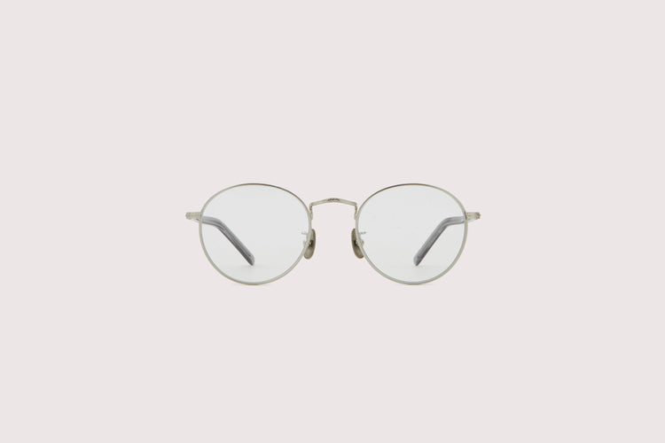 NOCHINO OPTICAL / KYOKUSUI #1. PLUTINUM SILVER FLAME × CLEAR TO GREY (調光モデル)