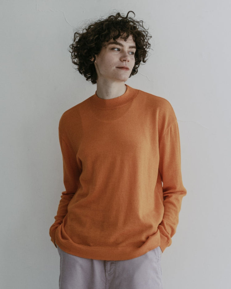 MEYAME WASHABLE MERINO WOOLCOTTN KNIT ORANGE