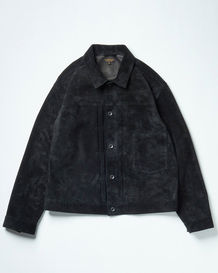 A VONTADE  Type 1 Jacket  -Suede- BLACK