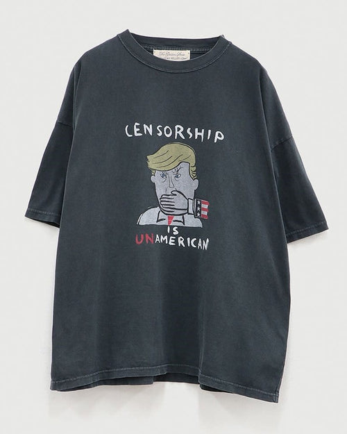 REMI RELIEF HARD SP processed 20/Jersey BIG size T-shirt (CENSORSHIP) 019 BLACK