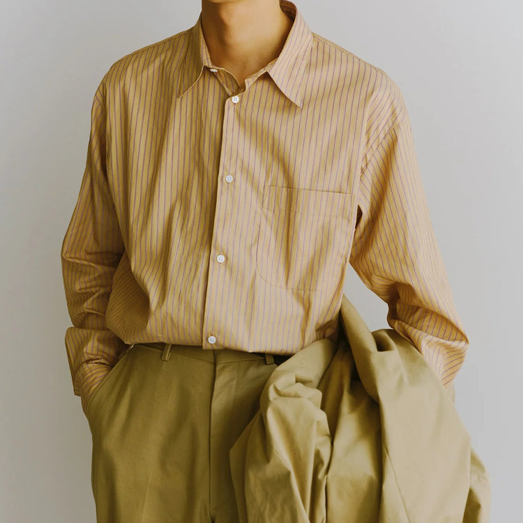 Riprap FF REGULAR COLLAR SHIRT (COTTON POPLIN STRIPE)