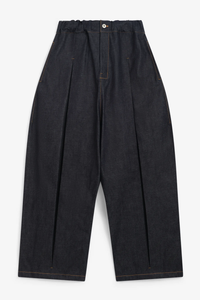 sage NATION BOX PLEAT TROUSER DENIM RAW DENIM
