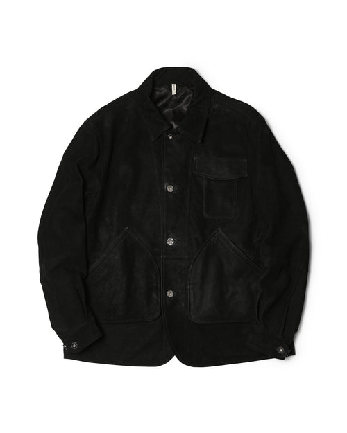 CCU HUNTING JKT COW NUBUCK BLACK