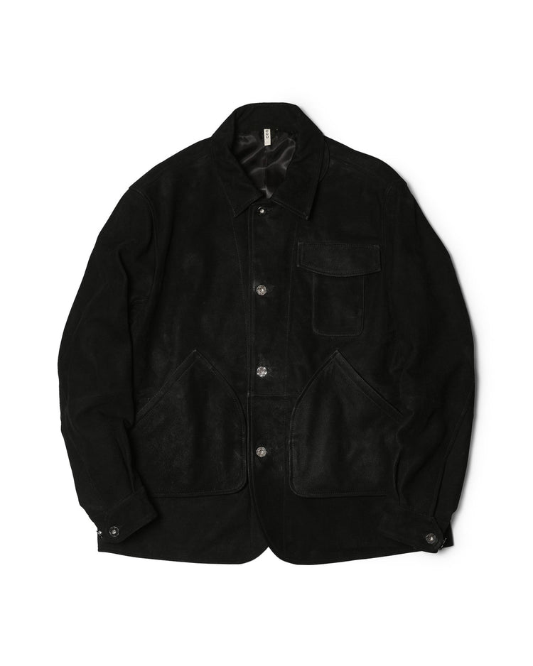 CCU  HUNTING JKT COW NUBUCK BLACK