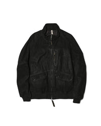 CCU HIGH NECK BLOUSON COW LEATHER